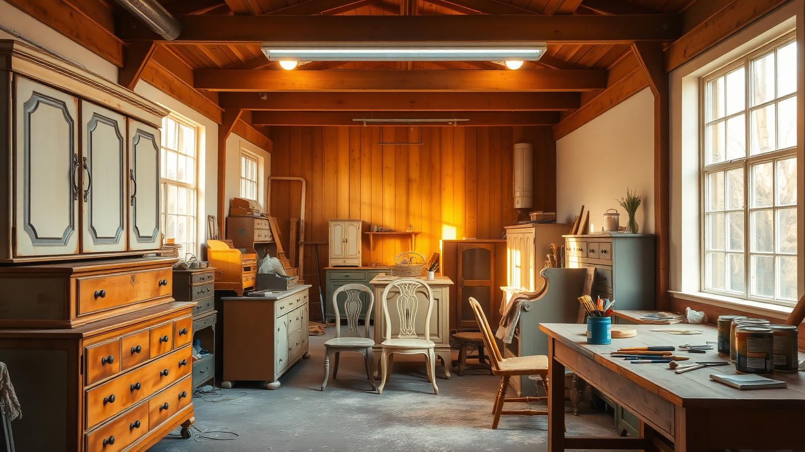 Inside the workshop